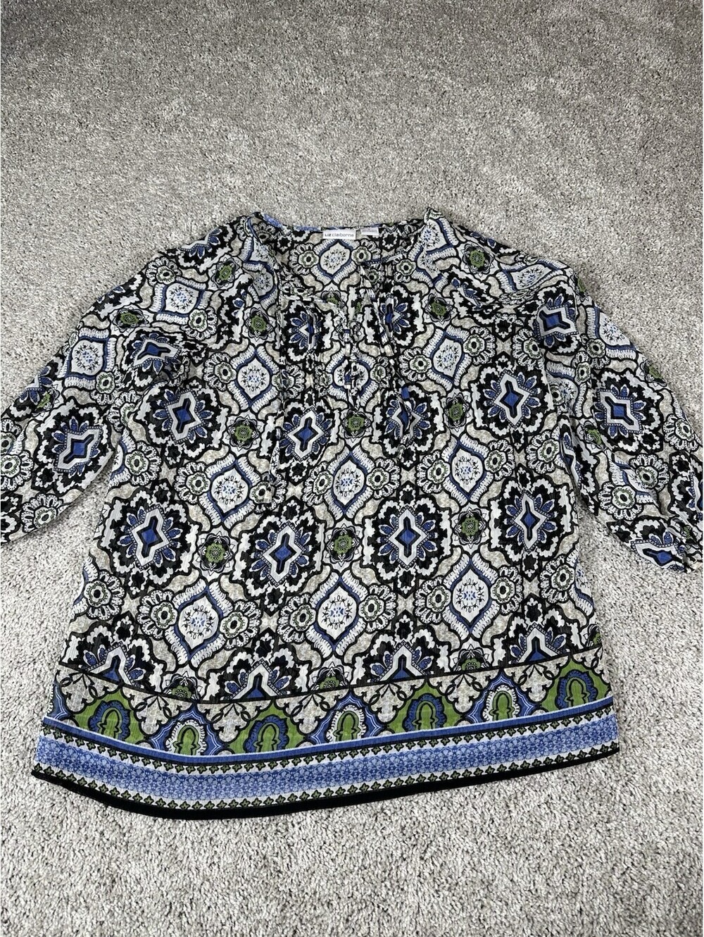 Liz Claiborne Career Collection Women's Size Large Tunic Sheer